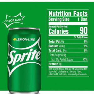 Murai - (Pack of 18) Sprite 7.5 oz. Mini Soda Cans | A Refreshing Thirst Queshing Flavored |Bulk Size Soft Drink Pack | Great Beverage Care Package or Mixer |Ideal for The Home and Office Small Fridge