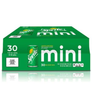 sprite mini cans, 7.5 fluid ounce (pack of 30)