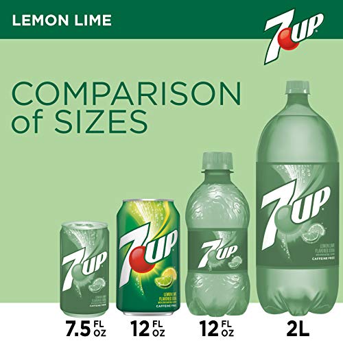 7UP Lemon Lime Soda, Naturally Flavored and Caffeine Free, 12 Fl Oz (Pack of 12)