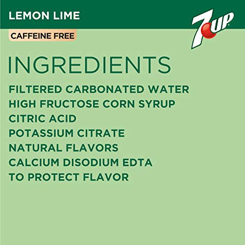 7UP Lemon Lime Soda, Naturally Flavored and Caffeine Free, 12 Fl Oz (Pack of 12)