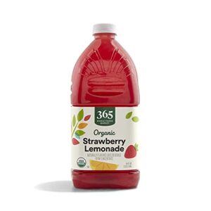 365 by whole foods market, organic strawberry lemonade, 64 fl oz