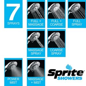 Sprite Showers Pure 7-Setting Filtered 1.75GPM Shower Handle in Brushed Nickel