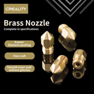 Creality Original Ender 3 S1/Pro Series 15pcs Nozzle with 5pcs Silicone Sock, 5pcs MK Nozze, 5pcs Brass Nozzle, 5pcs MK8 Nozzle, for Creality Sprite Extruder/Ender 3 S1/Ender 3 S1 Pro/Ender 3 S1 Plus