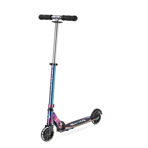 Micro Kickboard | Sprite LED | 2 Wheeled | Fold-to-Carry | Lightweight Swiss-Designed Micro Scooter | Light-Up Wheels| Children and Teens, Ages 6+