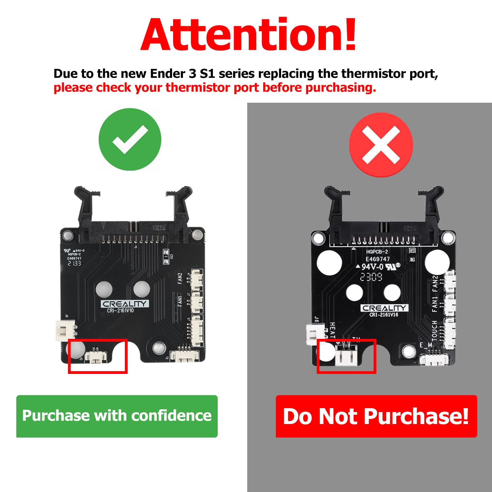 CR Official Sprite Extruder Heater Block Kit High Temperature 300℃ Compatible with Ender 3 S1 Pro/Ender 3 S1/ CR10 Smart Pro, Titanium Heatbreak Plated Copper Nozzle