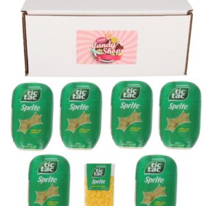 SECRET CANDY SHOP Tic Tac Mints Sprite Flavor Limited Edition 3.4oz (Pack of 6) + Free 1oz Pack