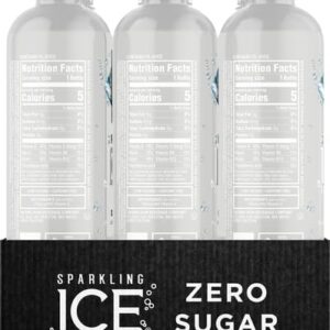 Sparkling Ice, Lemon Lime Sparkling Water, Zero Sugar Flavored Water, with Vitamins and Antioxidants, Low Calorie Beverage, 17 Fl Oz (Pack of 12)