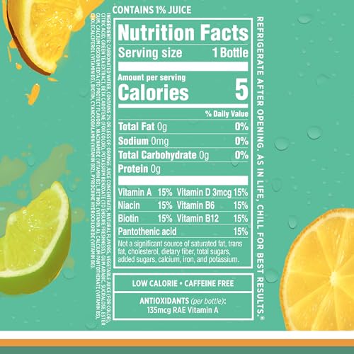 Sparkling Ice, Lemon Lime Sparkling Water, Zero Sugar Flavored Water, with Vitamins and Antioxidants, Low Calorie Beverage, 17 Fl Oz (Pack of 12)