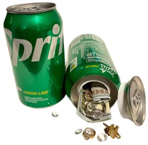 sprite can safe sprite diversion safe sprite stash safe compatible/replacement for (sprite) made by coca-cola company sprite stash safe with 4" hidden compartment to hide money, jewelry, or ???