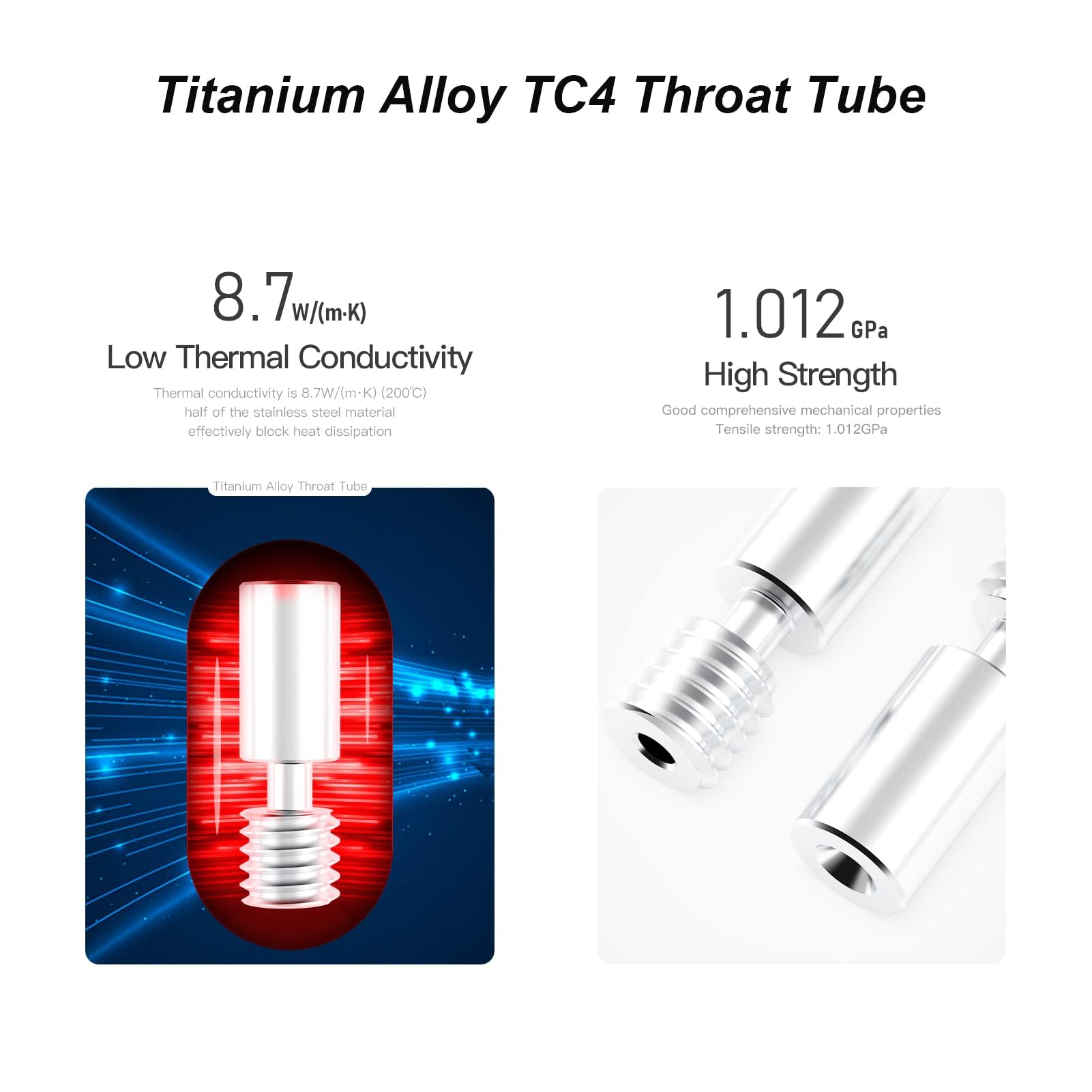 ACROSSXD Sprite Extruder Upgrade Heater Block Kit High Temperature Pro 300℃ Titanium Heatbreak Plated Copper Nozzle Compatible with Creality Ender 3 S1/Ender3 S1 Pro/CR10 Smart Pro