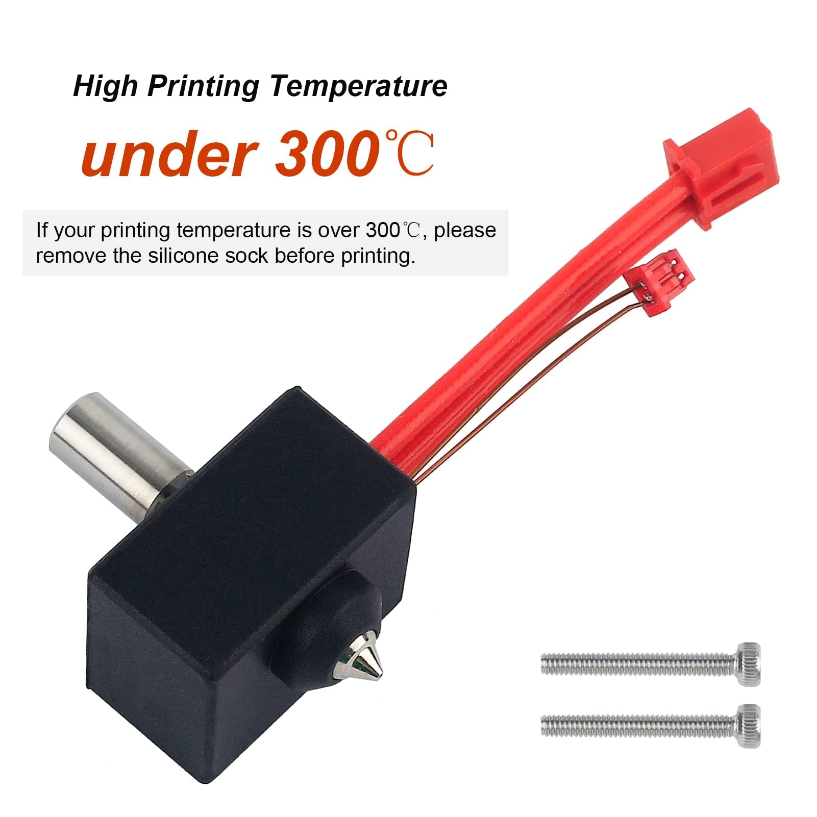 ACROSSXD Sprite Extruder Upgrade Heater Block Kit High Temperature Pro 300℃ Titanium Heatbreak Plated Copper Nozzle Compatible with Creality Ender 3 S1/Ender3 S1 Pro/CR10 Smart Pro