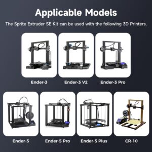 Official Creality Ender 3 Sprite Direct Drive, 3D Printers Extruder Upgrades Kit with Dual Gear, High Torque for Creality Ender 3/Ender 3 v2/Ender 3 pro/Ender 5/Ender 5 Pro/Ender 5 Plus/Cr-10