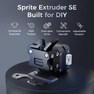 Official Creality Ender 3 Sprite Direct Drive, 3D Printers Extruder Upgrades Kit with Dual Gear, High Torque for Creality Ender 3/Ender 3 v2/Ender 3 pro/Ender 5/Ender 5 Pro/Ender 5 Plus/Cr-10