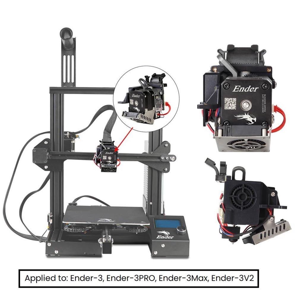 Sprite Extruder Upgrade Heater Block Kit for Creality, Ender 3 S1 Pro Hotend with 5 Copper Plated Nozzles and 4 Silicone Socks, Fit for Ender 3 S1, Ender 3 S1 Pro, CR10 Smart Pro