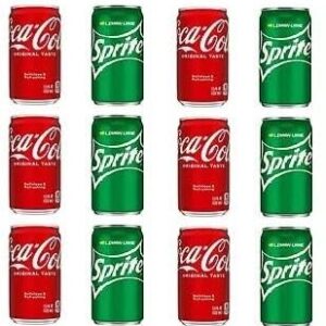 Coke Classic & Sprite 12 Fl Oz Cans - 24 (12 Coke/12 Sprite)