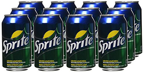 Sprite Lemon Lime Soda 355mL/12oz Cans 12 Pack Imported from Canada