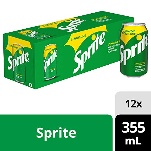 Sprite Lemon Lime Soda 355mL/12oz Cans 12 Pack Imported from Canada