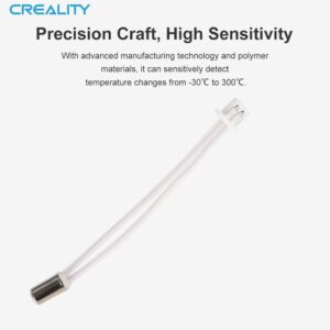 Official Creality Original Ender 3 S1 Thermistor Sensor 5 Pack, NTC100KΩ 3950K 3D Printer Hotend Replacement Parts Thermistor Temp Sensor Compatible with Sprite Extruder Heater Block