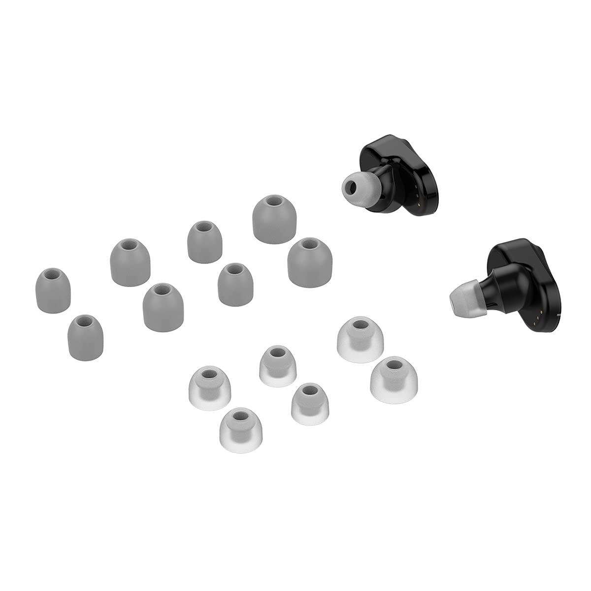 Ear Tips for WF-1000XM3, 7 Pairs Soft Silicon Ear Tips Compatiable with Sony WF-1000XM3 Wireless Noise Cancelling Headphones (Grey)