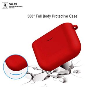 Ankersaila Case Compatible with Sony WF-1000XM3,Shock Drop Proof Soft Silicone Protections Case Cover (Red Colour)