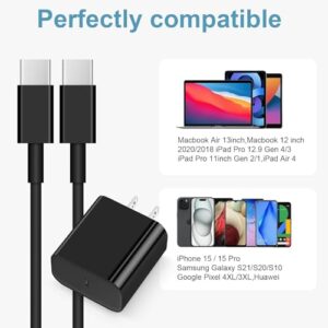 Works by Tek Styz PRO 5ft USB-C Cable Compatible with Your Sony WF-1000XM3 Hi Powered Cable (Black 1.5M)