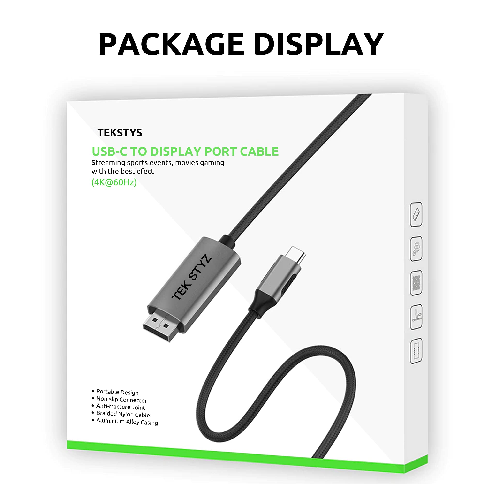 Works by Tek Styz HDMI 4k Adapter Kit Compatible with Sony WF-1000XM3 at Digital Full 60Hz with 6 Foot Cable!