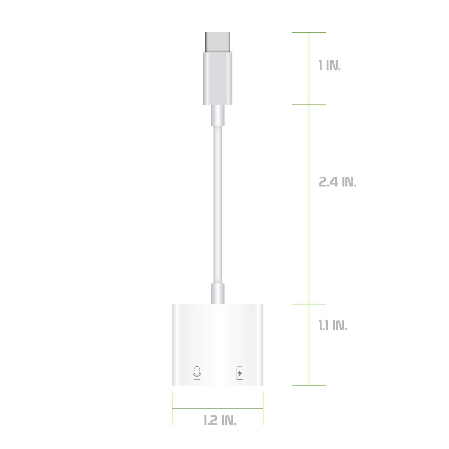 Pro Headphone 3Amp Aux Adapter Compatible with Your Sony WF-1000XM3 Plus USB-C 3.5mm Audio & Hi-Power Charging Port (Charge While You Listen)