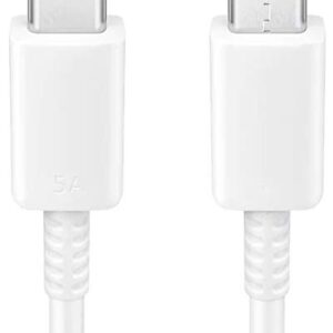 Works by Tek Styz PRO USB Type-C Charger Compatible with Your Sony WF-1000XM3 Provides Fast Charging at 5Amps/100 Watt Capacity (White 1M)