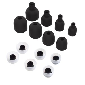 14pcs replacement ear tips compatible with sony wf-1000xm3 wf-1000xm4 earbuds soft silicone ear tips (black)