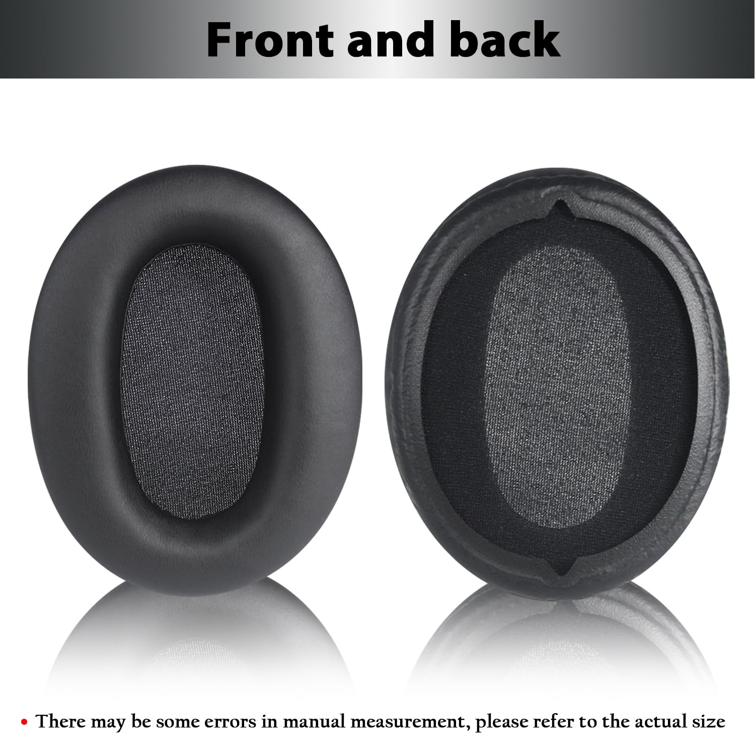 WH-CH710N Replacement Earpads Ear Cushions,Ear Pads for Sony WH-CH700N, WH-CH710N, WH-CH720N Headphones, Ear Cushions with Soft Protein Leather, Ear Comfort Memory Foam (Black)