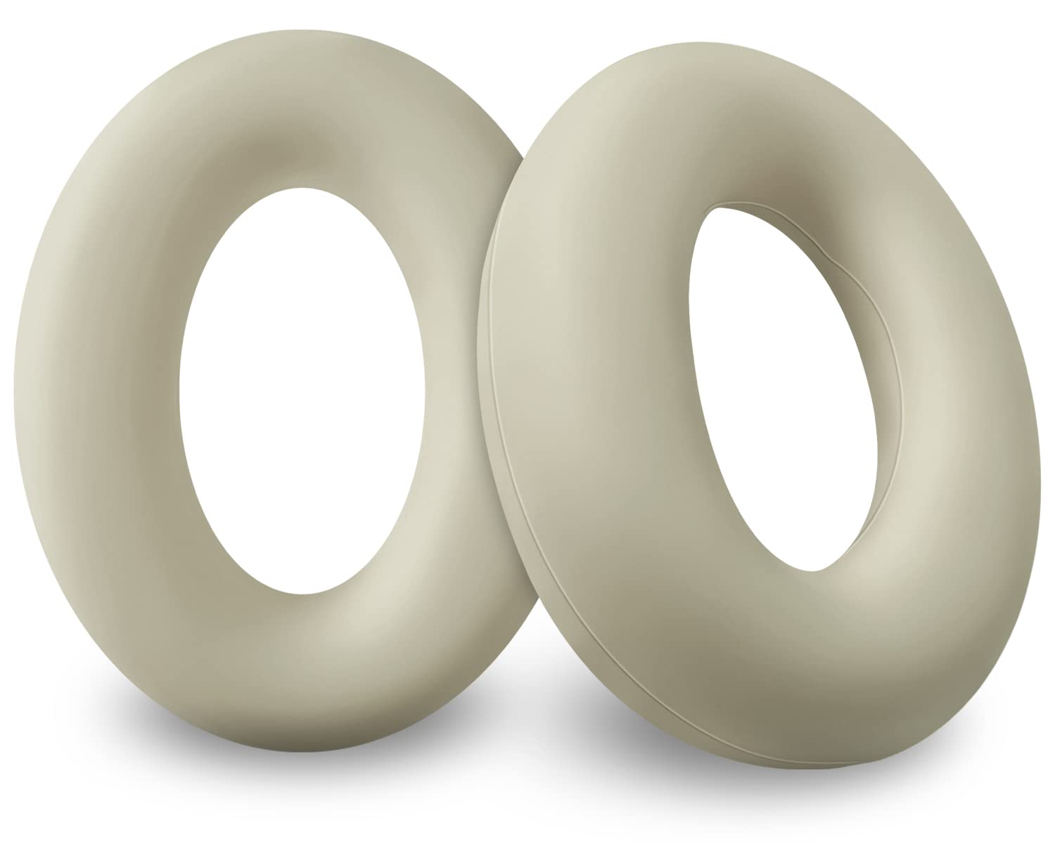 Geiomoo Silicone Earpads for Sony WH-1000XM4/Sony WH-1000XM3 Headphones, Replacement Ear Cushions Cover (Beige)