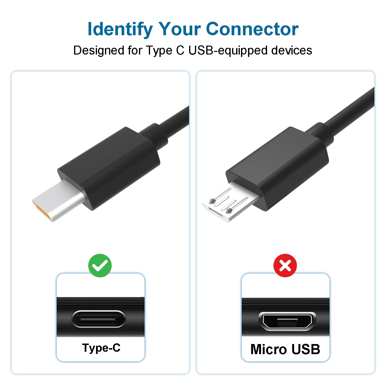 USB Type C Charger Cable Compatible with Sony WH-1000XM4 WH-1000XM3 WF-1000XM4 WH-XB900N WH-CH510 WI-1000XM2 WI-C200 WI-XB400, AKG Y400 Y600NC, WF-1000XM3, Bose NCH700 Headphones (100cm)