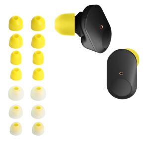 kwmobile 14x replacement ear tips compatible with sony wf-1000xm3 / wf-1000xm4 / wf-1000xm5 - set of silicone eartips for earbuds headphones