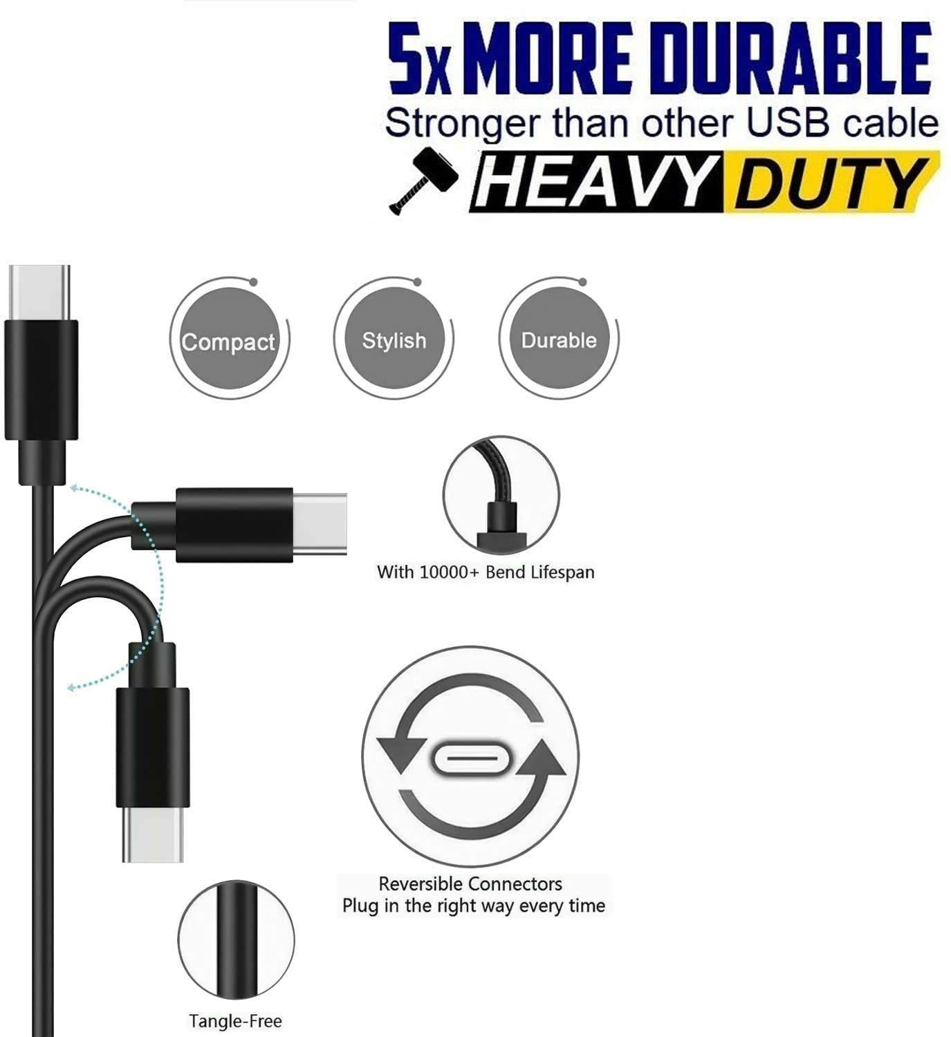 USB C WH-1000XM4 Headphone Charger WH-1000XM3 Charging Cable Power Cord Compatible with Sony WH-1000XM4 WH-1000XM5 WH-1000XM3 WH-XB700 WH-XB900N MDR-XB950BT MDR-ZX770BN WH-XB910N WH-CH700N Headphones