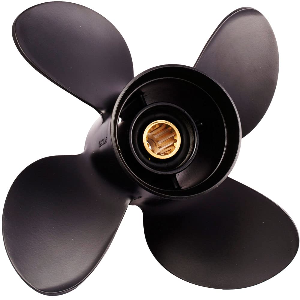 SOLAS 3313-105-14 Amita 4 Aluminum 4-Blade Propeller - RH, 10.5" Diameter x 14" Pitch x 13-Spline