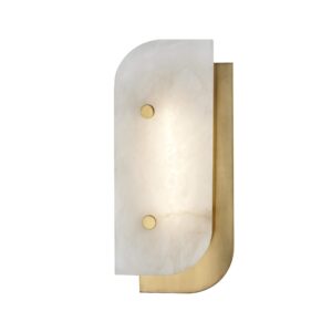 Hudson Valley 3313-AGB Contemporary Modern LED Wall Sconce from Yin & Yang Collection in Brass - Antique Finish,