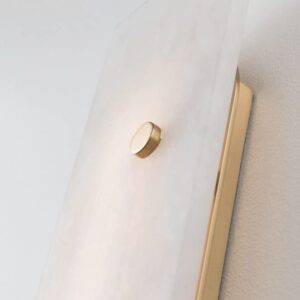 Hudson Valley 3313-AGB Contemporary Modern LED Wall Sconce from Yin & Yang Collection in Brass - Antique Finish,