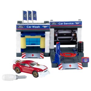 Klein Theo Service Station with 2019 Ford Mustang - 3313, Multi-Colored