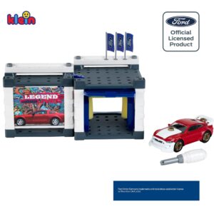 Klein Theo Service Station with 2019 Ford Mustang - 3313, Multi-Colored