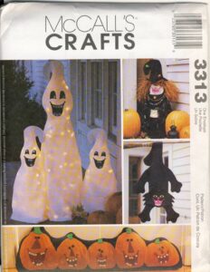 mccalls crafts pattern 3313 halloween decorations