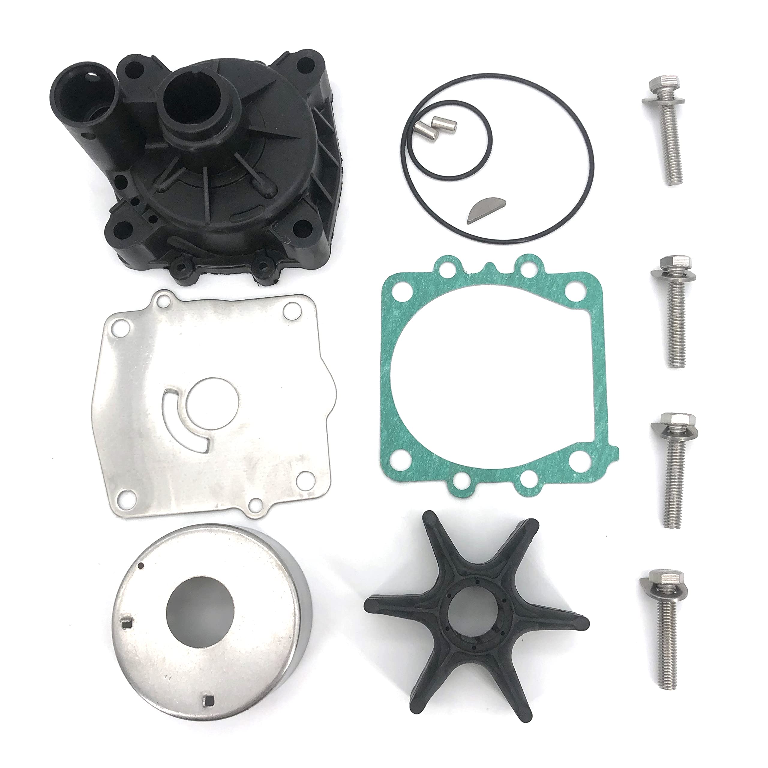 6N6-W0078-02-00 6N6-W0078-01-00 Outboard Water Pump Impeller Repair Kit For Yamaha 115 130 HP 115HP 130HP 2/4 Stroke Sierra 18-3313-1 C115 F115 S115 L130 S130