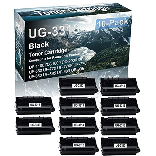 10-Pack（Black） Compatible High Capacity UG3313 | UG-3313 Laser Toner Cartridge use for Panasonic UF-770 UF-770F UF-770i Printer