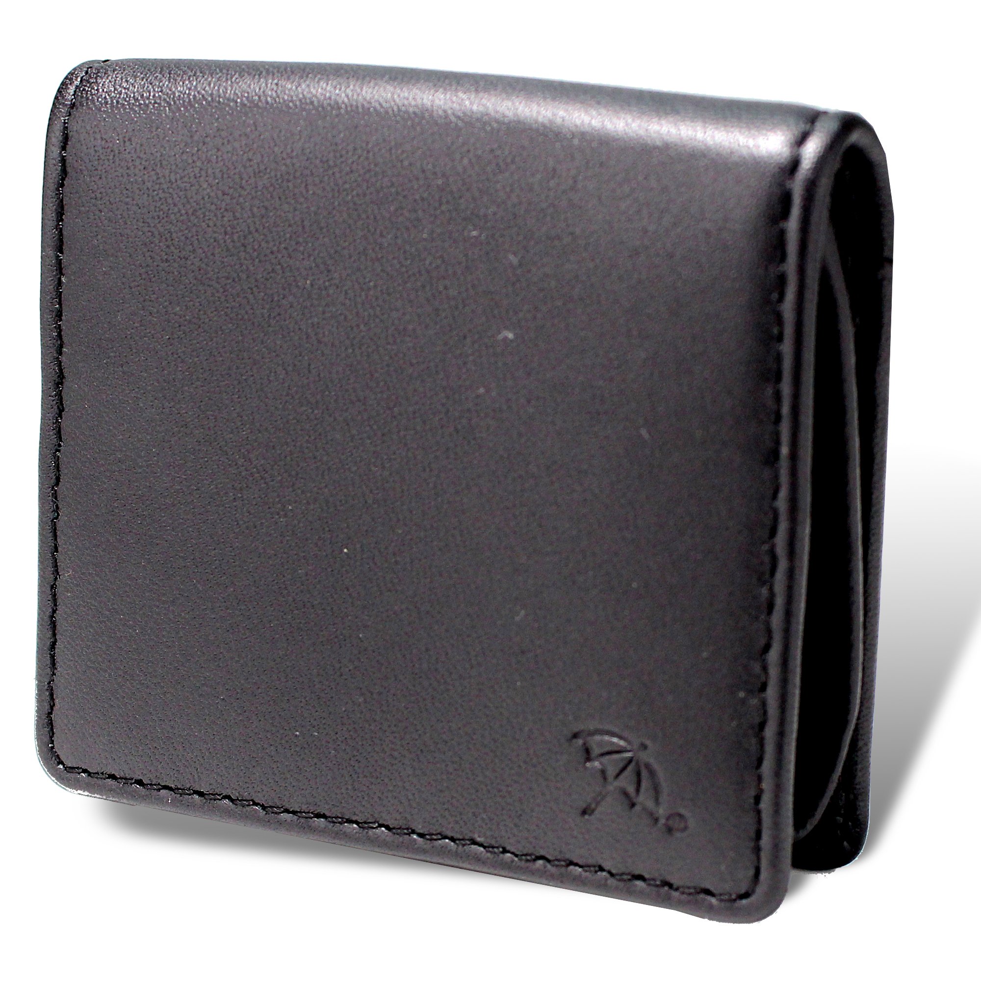 Arnold Palmer APZ-3313 Coin Purse Box, Coin Case, Sheepskin Leather, Black