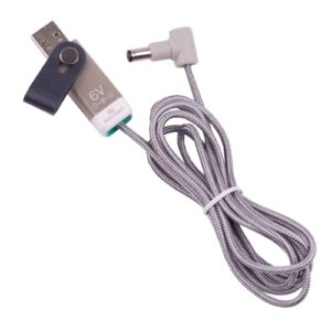 myvolts ripcord usb to 6v dc power cable compatible with the bush ne-3313 dab radio