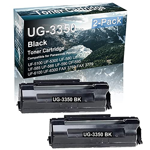 Credibility Store 2-Pack(Black) Compatible Laser Printer Cartridge (High Yield) Replacement for Panasonic UG3350 | UG-3313 Printer Cartridge use for UF-5100 UF-5300 UF-580 UF-584 UF-585 Printer