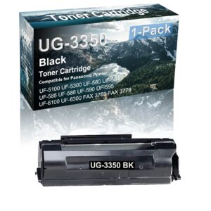 credibility store 1-pack(black) compatible laser printer cartridge (high yield) replacement for panasonic ug3350 | ug-3313 printer toner use for uf-5100 uf-5300 uf-580 uf-584 uf-585 printer