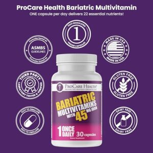 ProCare Health | Bariatric Multivitamin | 45mg Iron | Capsule | 30 ...