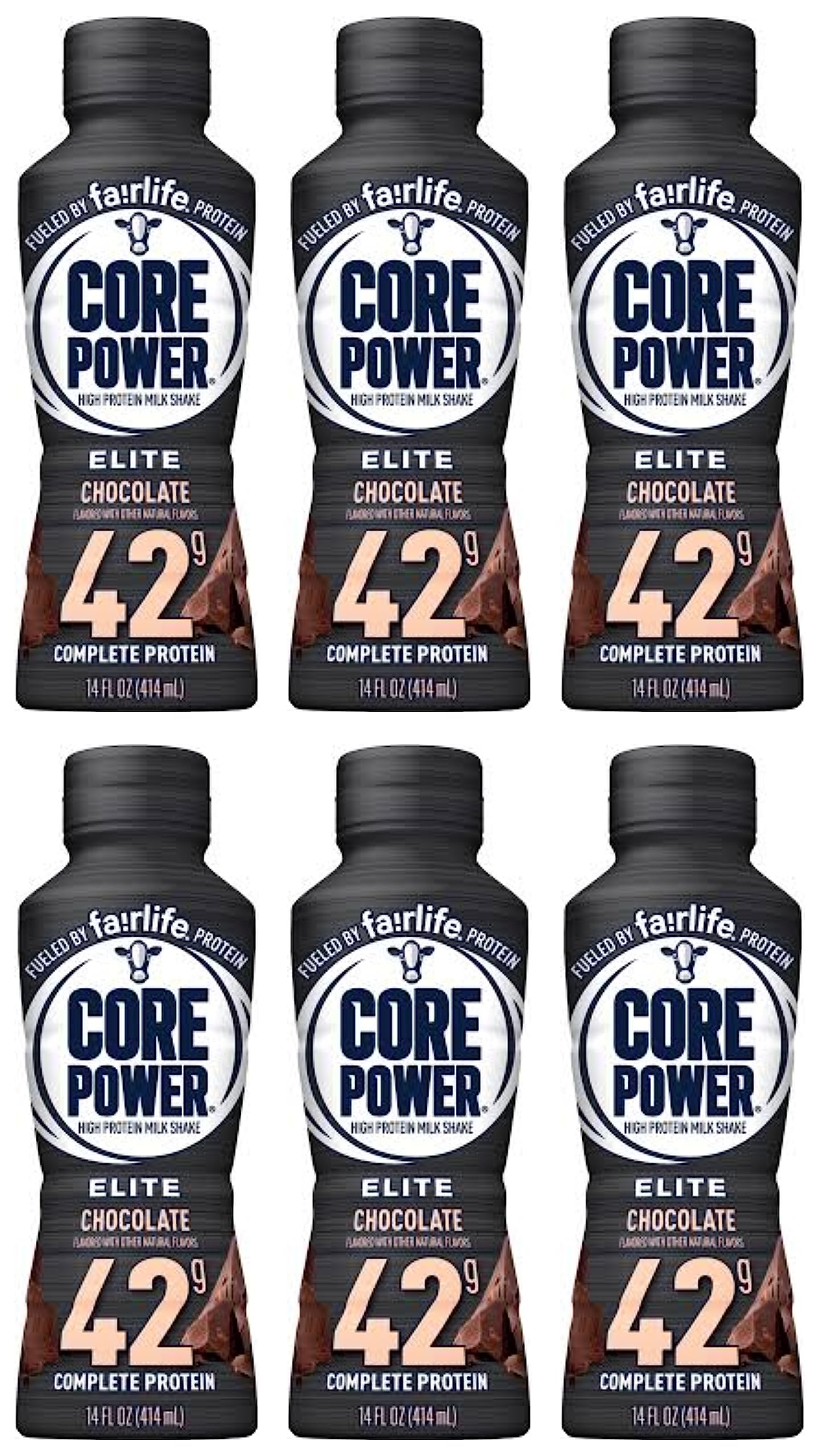 Fairlife Core Power High Protein Milk Shakes, Ready to Drink (6 Chocolate, 42g)