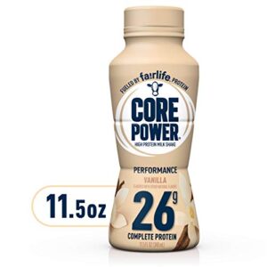 Core Power Protein Shakes (26g), Vanilla, No Artificial Sweeteners, Ready To Drink for Workout Recovery, 11.5 Fl Oz (Pack of 12), Packaging May vary