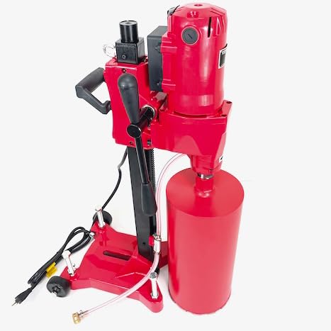 BLUEROCK Model 8Z1RB Concrete Core Drill with Rolling Base Stand 2400W Asphalt Masonry Diamond Drilling